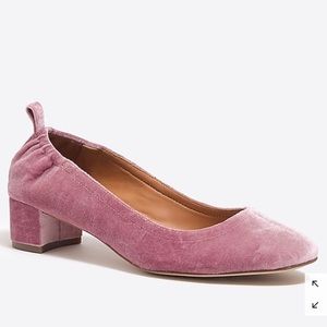 NIB Anya Velvet Block Heel